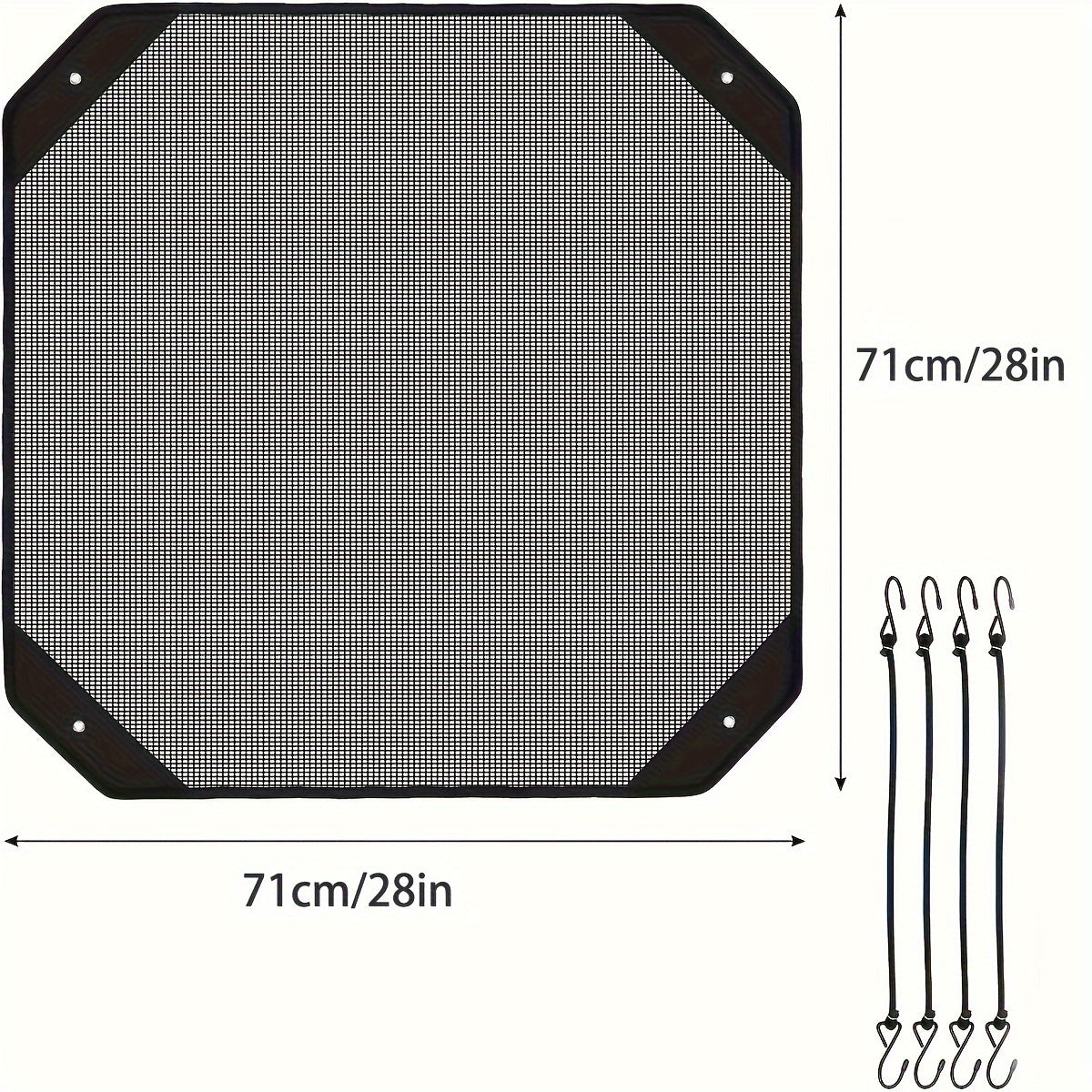 Protect your AC unit all year round with the 1-piece Universal Air Conditioner Cover. Made of durable polypropylene mesh with a leaf guard, this heavy-duty cover offers easy installation and reliable outdoor protection for your unit in any season.