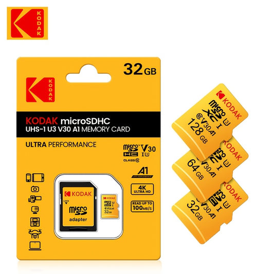 Kodak Yellow Card with Memory Card.