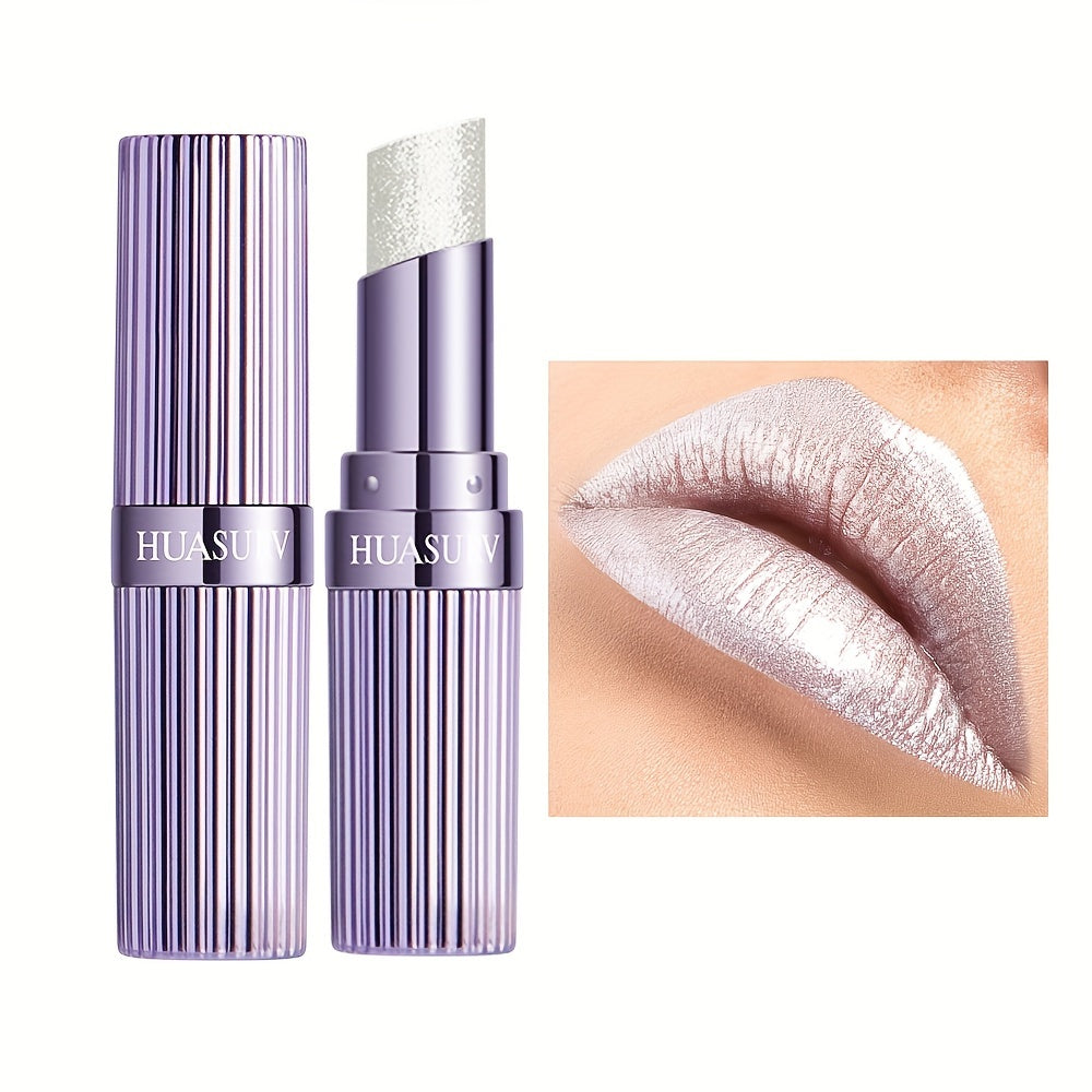 Shimmer Moisturizing Lipstick with Long-Lasting Glitter, Non-Stick Cup, Hydrating, Vibrant Shades - Perfect Mother's Day Gift for Music Festival.