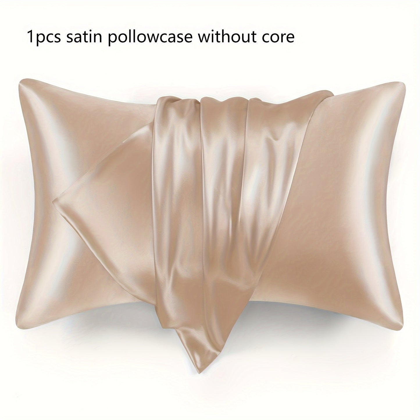 Satin Pillowcase in Queen Size, Envelope Closure for Silky Softness, Cooling Breathable Polyester Fabric, Machine Washable, Features Active Printing and Woven Craftsmanship, Lightweight at 80-85g Square Weight.