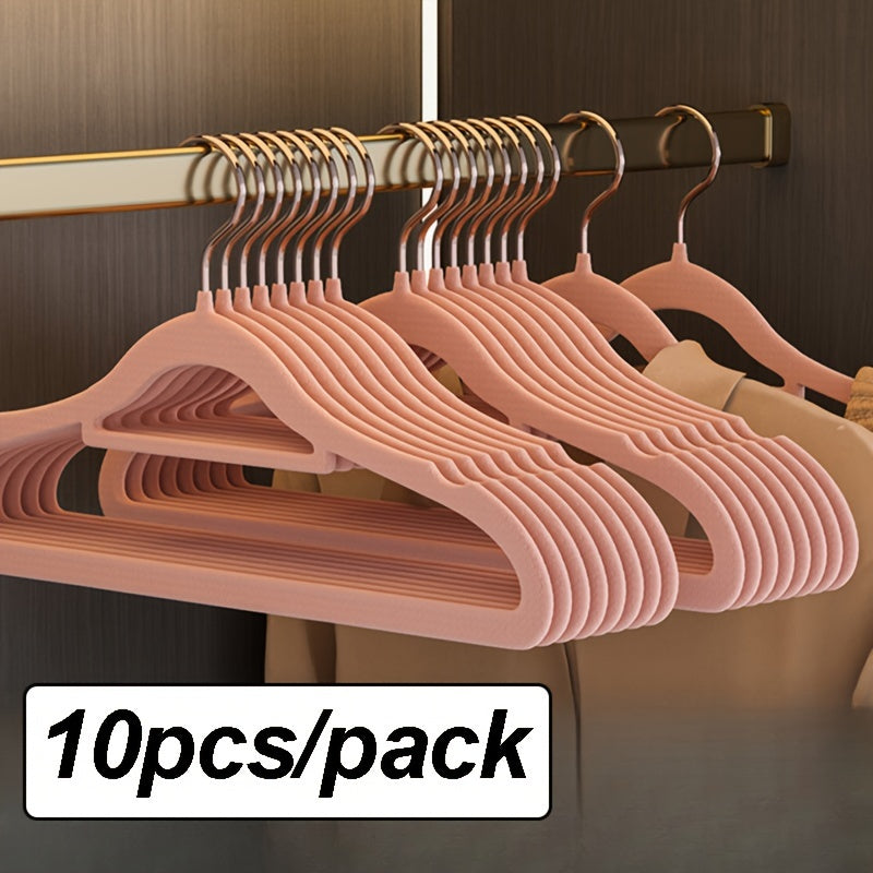 10 velvet clothes hangers - sleek hangers for coats, skirts, and pants that save space and keep your wardrobe organized and durable