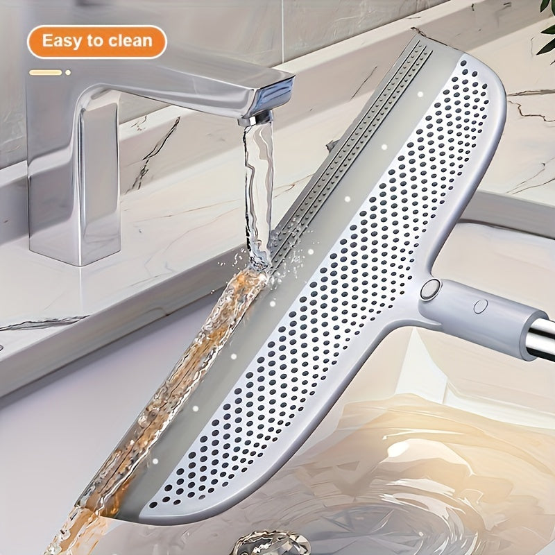 1pc Magic Broom: A versatile cleaning tool for floors, glass, tile, windows, and bathroom surfaces. This floor scraping broom doubles as a bathroom floor scraper and window squeegee, making it ideal for removing water, dust, pet hair, and other dirt. Get