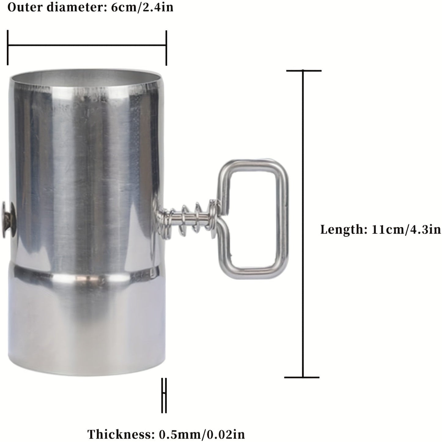 Durable Outdoor Kitchen Accessory: Stainless Steel Stove Pipe with Damper and 5.99 cm Control Chimney Pipe for Smoke and Exhaust Ventilation