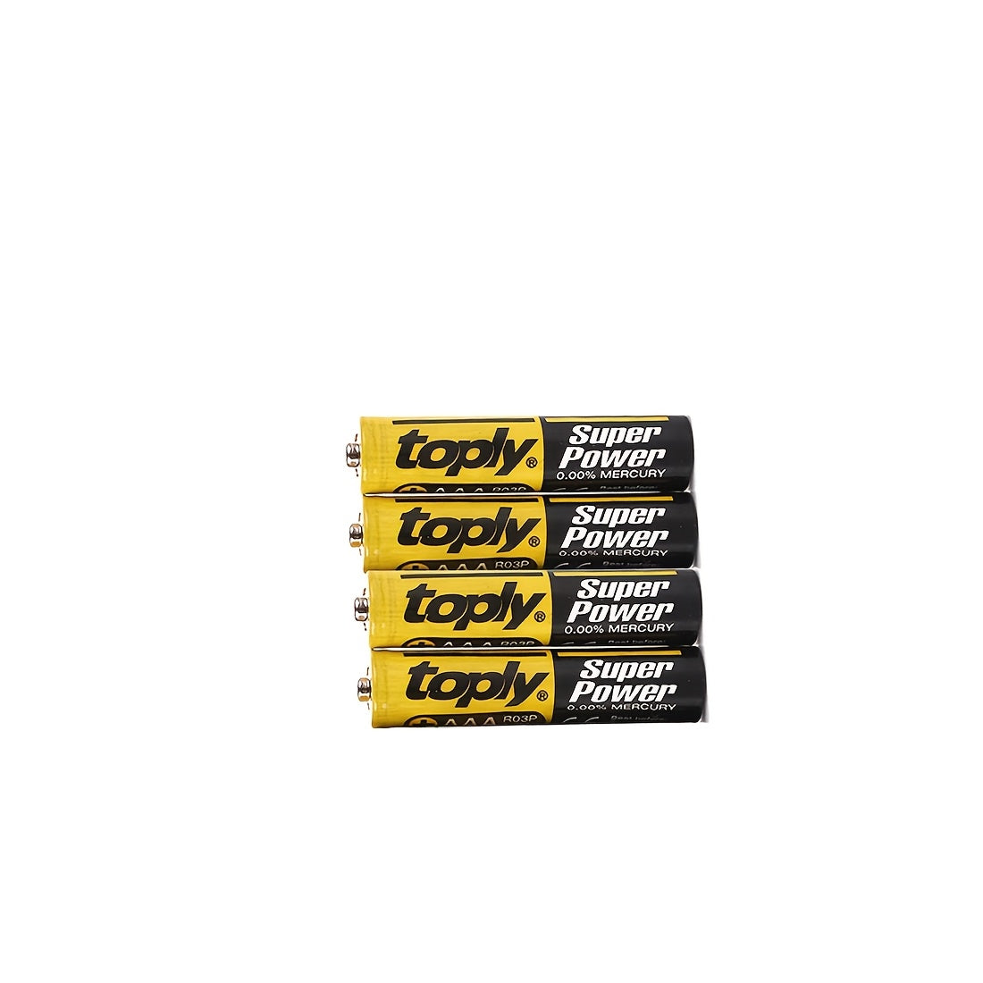 Toply 60-Pack AAA/AA Batteries, 1.5V Carbon Zinc Non-rechargeable, Compatible with various devices - Single Use