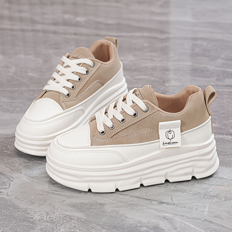 Spring 2025 trendy high-top sneakers for women with added height.