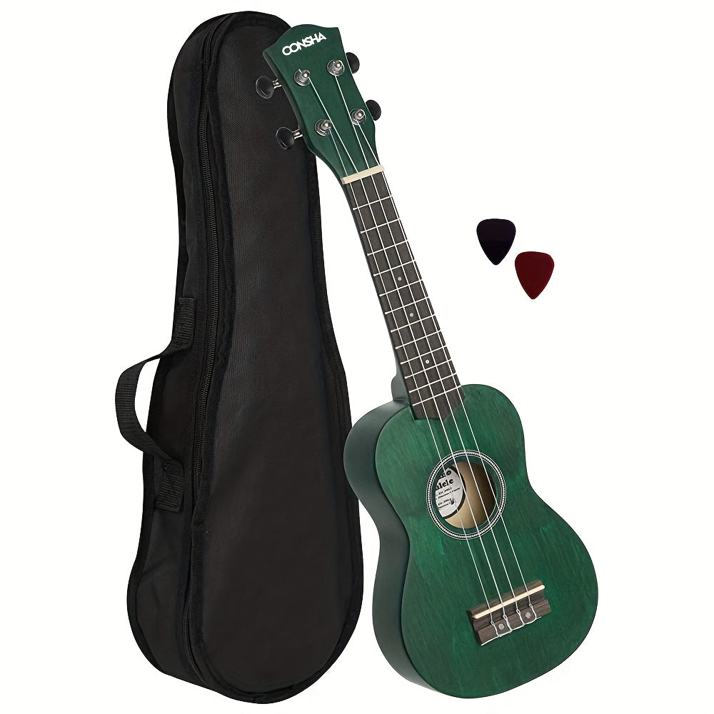 21-Inch Soprano Ukulele for Music Beginners with 4 Strings