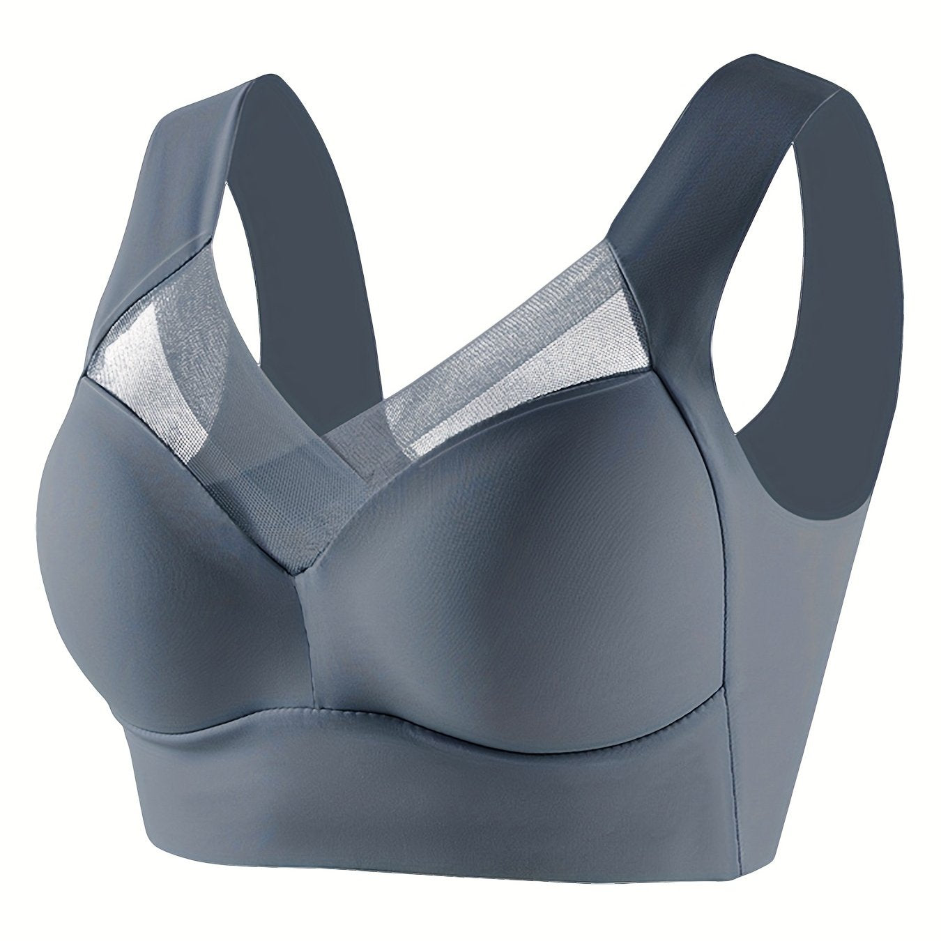 Esselegance 1pc Sports Bra with side breast control, push up, and high elasticity, no steel ring.