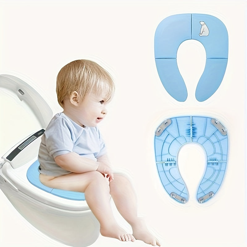 Convenient Foldable Toilet Training Seat for Children Ages 3-8, Simple to Maintain, Light and Durable with Splash Guard - Made in China, Available in Various Colors