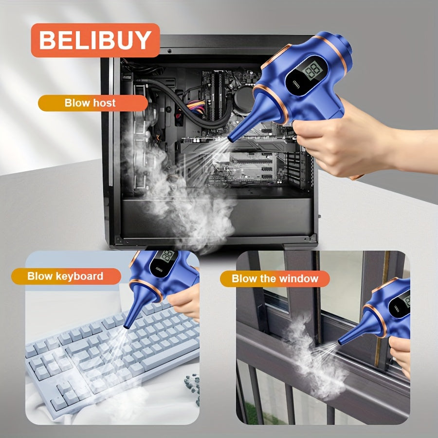 The Belibuy Cordless Handheld Vacuum Cleaner is perfect for your home and car cleaning needs. With powerful suction, it easily removes pet hair and debris. It is USB rechargeable with a 2000mAh lithium battery, ensuring long-lasting performance. The