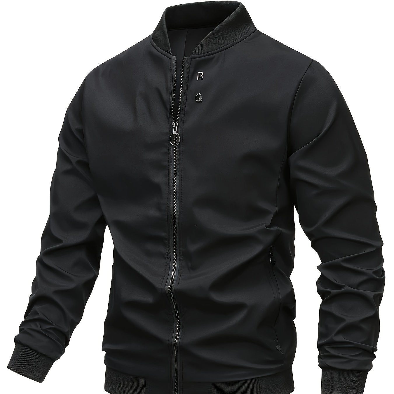 Classic Lightweight Windbreaker Jacket with Zipper Pocket