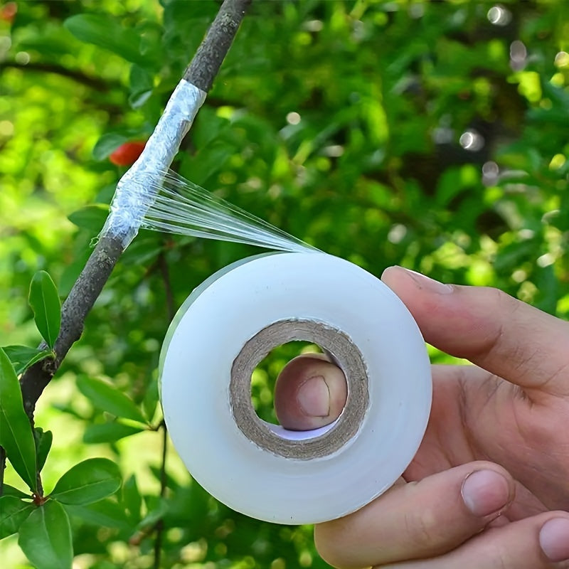 4-pack of stretchable PE plastic film with self-adhesive for wrapping small trees during grafting.