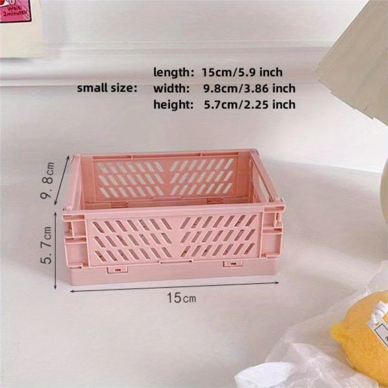 1 Folding Storage Basket for student stationery and small sundries, stackable and collapsible.