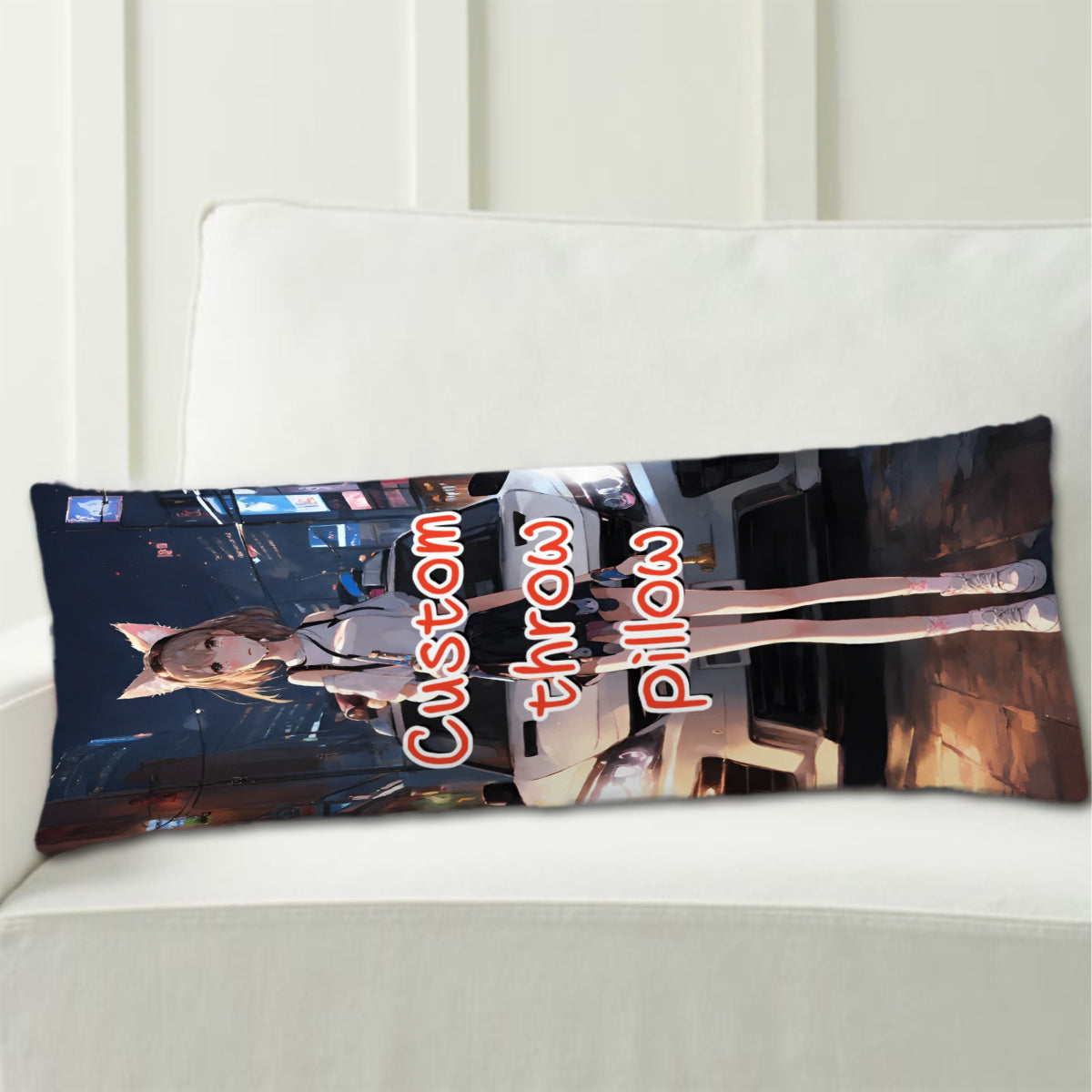 Upgrade your bedroom decor with a personalized long body pillowcase featuring a custom photo design. Made from soft plush fabric, this double-sided pillowcase is the perfect addition for any occasion - whether it's Halloween, Thanksgiving, Christmas