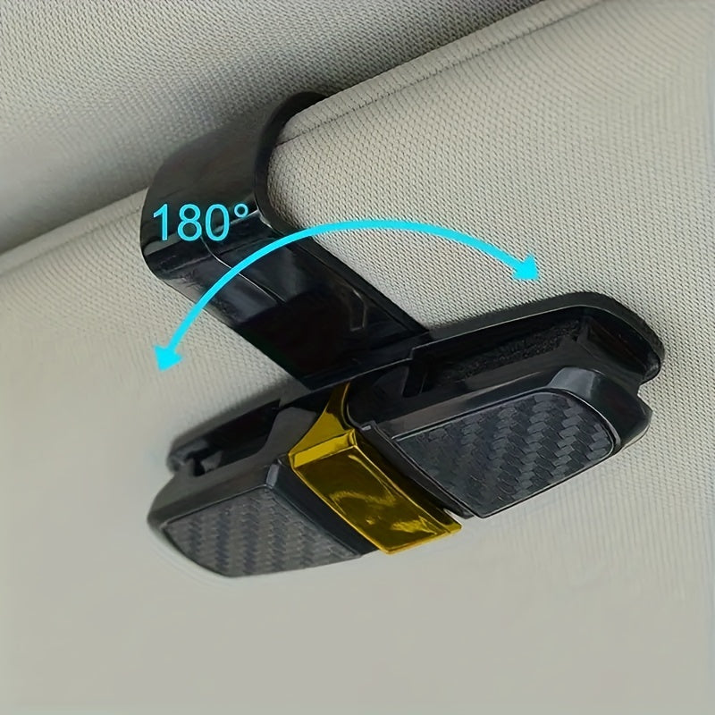 Car Glasses Holder with Multi-Functional Frame for Car Visor Storage