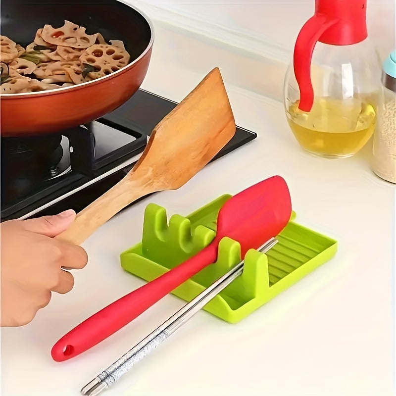 Durable plastic organizer for pot covers, chopsticks, and soup spoons with wall-mounted storage.