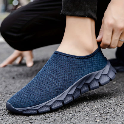 Men's Slip On Casual Shoes with Non Slip and Shock Absorption for All Seasons Outdoor Activities.