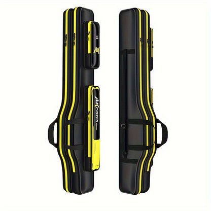 YUZHIYUAN AK Power Series Fishing Rod Case - Durable, Water-Resistant Oxford Fabric, Multi-Compartment Design, Ideal for Fly & Lure Rods