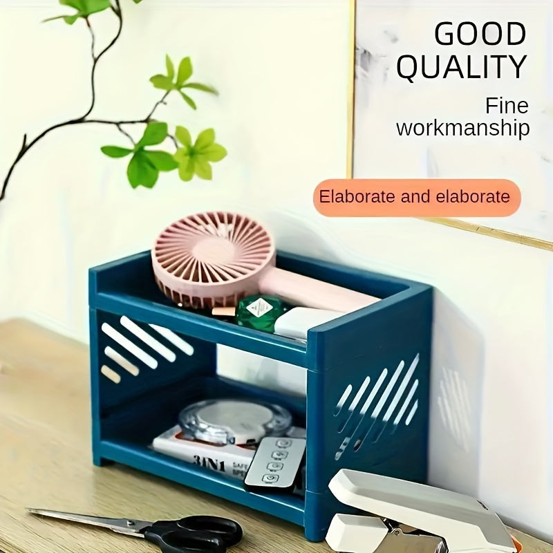 1 piece Plastic Kitchen Storage Shelf: No Wood, No Electricity Required, Ideal for Keeping Kitchen Utensils and Tabletop Items Neat and Tidy