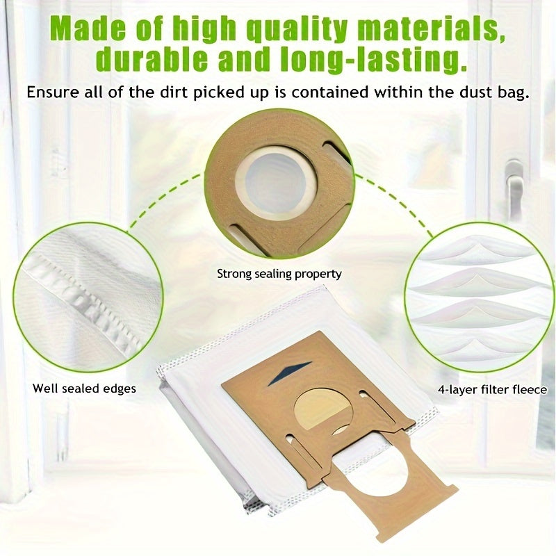 Get 5 high-quality T8 dust bags that are compatible with Ecovacs, Deebot Ozmo, and Yeedi K781+ models. These 2.5L auto-empty vacuum cleaner replacement bags are designed for maximum efficiency.