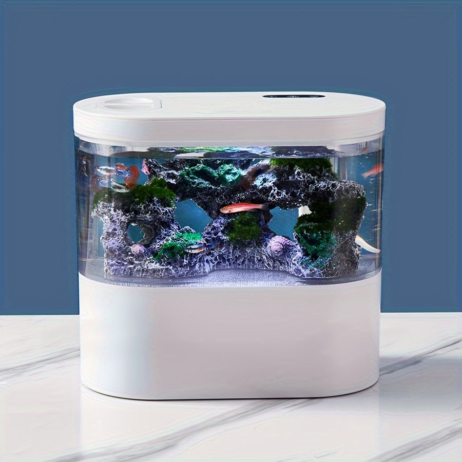 LED Fish Tank with Smart Clean Technology and USB Rechargeability