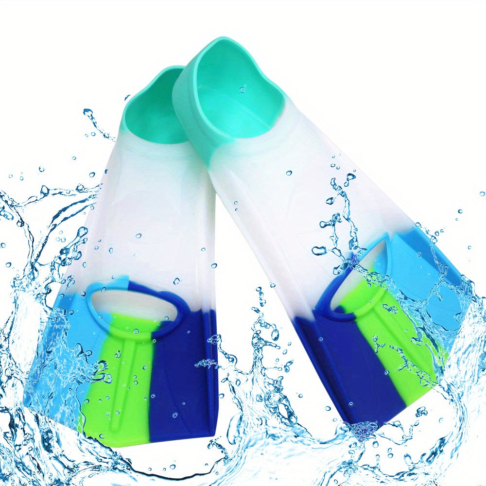 Enjoy easy and fun swimming with Kids Swim Silicone Fins - ideal for beginners!