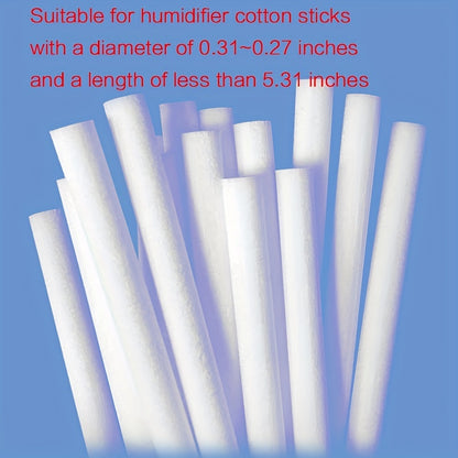 Humidifier replacement filters, aromatherapy diffuser refills, cut-to-length sponge sticks, power-free plastic.