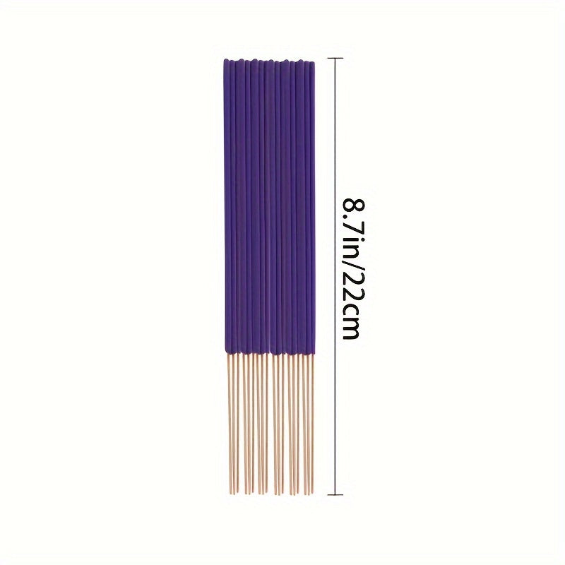 40/100pcs Premium Lavender Incense Sticks for Purifying Air, Relaxing, and Meditation - Traditional Chinese Incense for Yoga Gift.