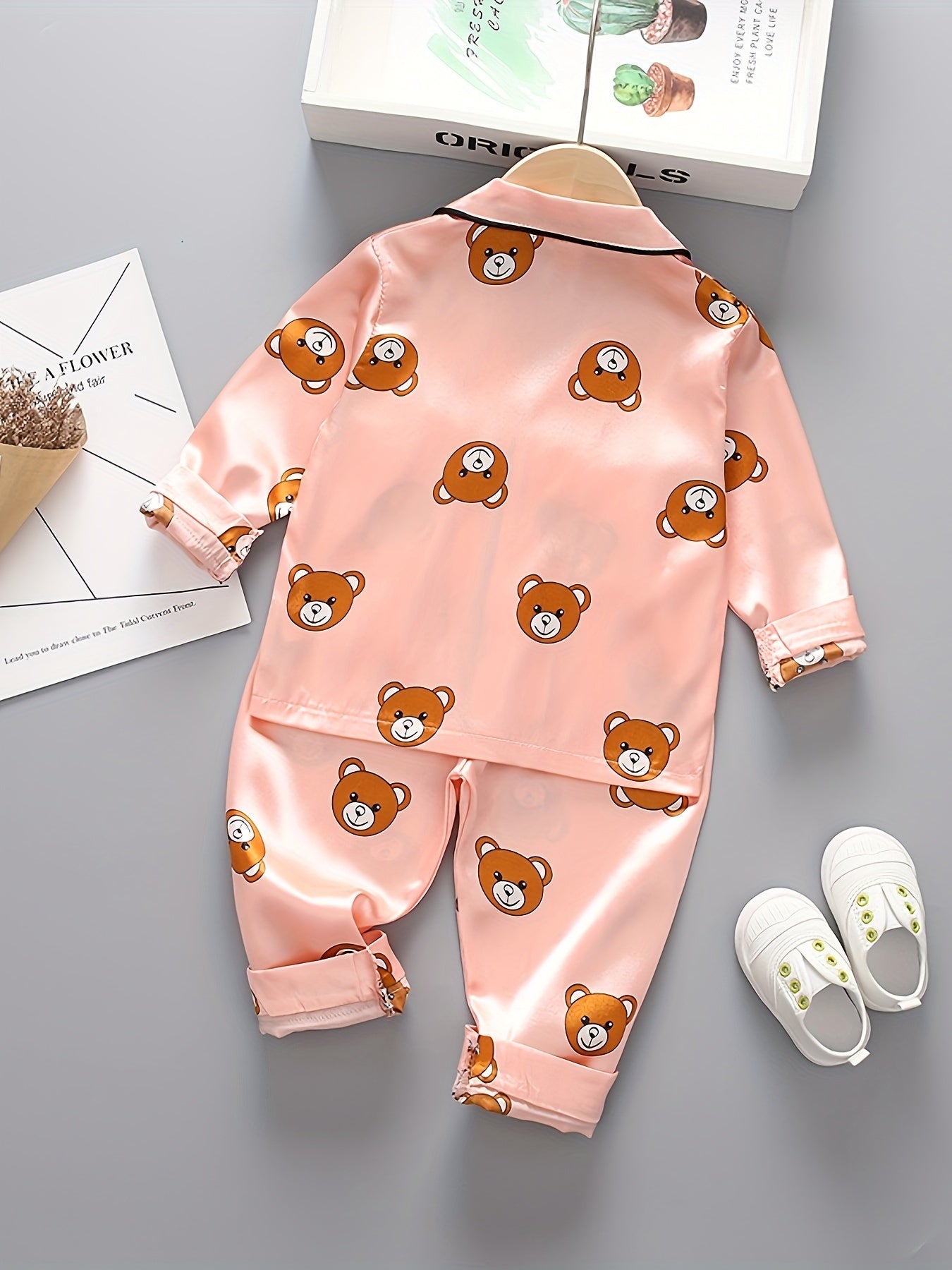 Bear Head Long-Sleeve Cartoon Set