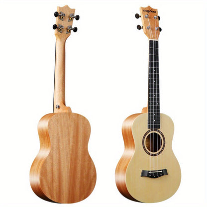 21/26 Inch Whole Mahogany/Spruce-Mahogany Soprano Ukulele Guitar, Musical Gifts, Hawaiian Mini Guitar, Eid Al-Adha Mubarak