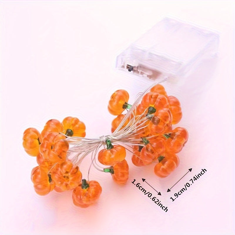 Pumpkin Shaped LED Fairy String Lights for Indoor Decoration with 30 LEDs