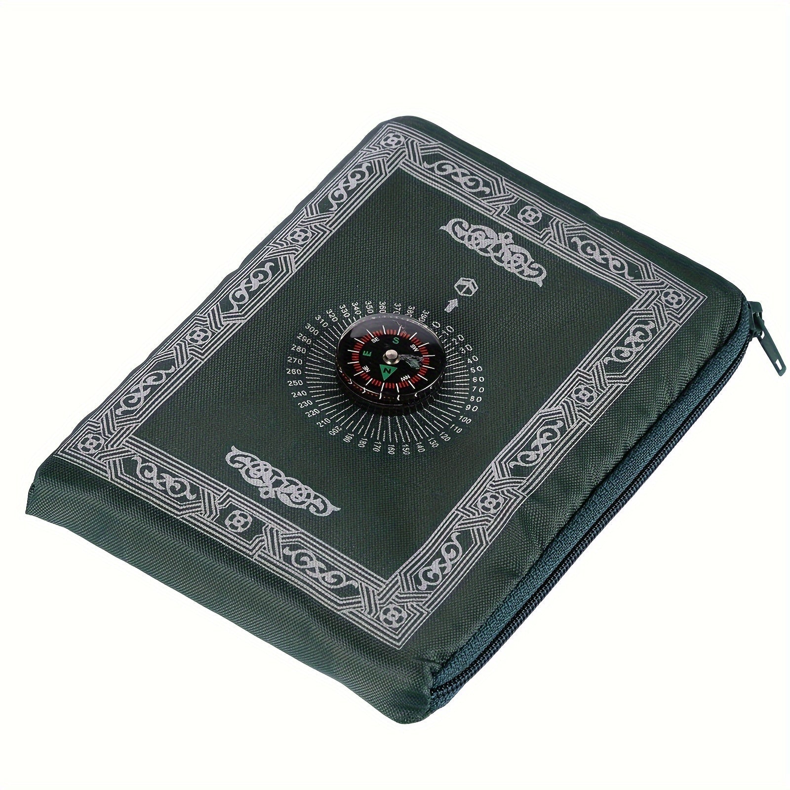 Muslims can now travel in comfort and style with this Travel Prayer Mat. Made from waterproof polyester, this portable worship blanket is perfect for use anywhere. It comes with a built-in compass for easy orientation during prayer, and is machine