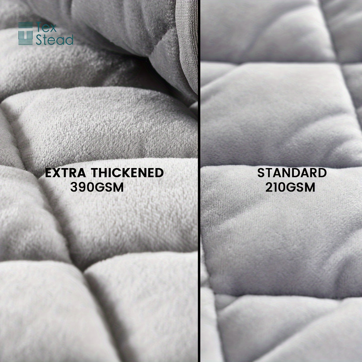 TEXSTEAD Thickened Headboard Cover - Machine Washable, Polyester Fiber Fill - For Bedroom & Living Room Decor