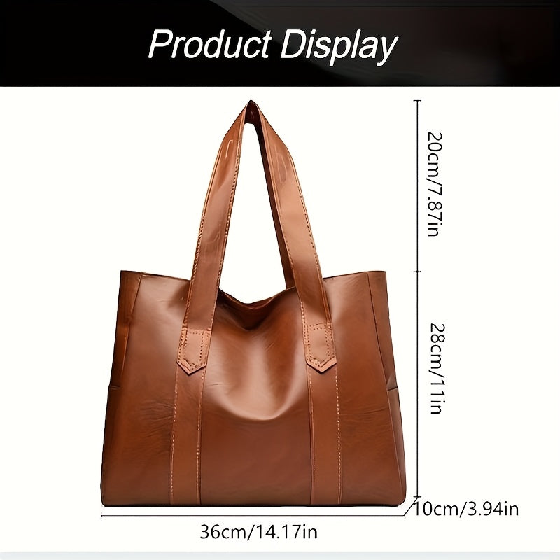 Spacious PVC tote bag for women in light brown, gray, and black. Features secure zip closure, decorative stitching, and versatile style. Ideal gift for friends, girlfriends, and moms.