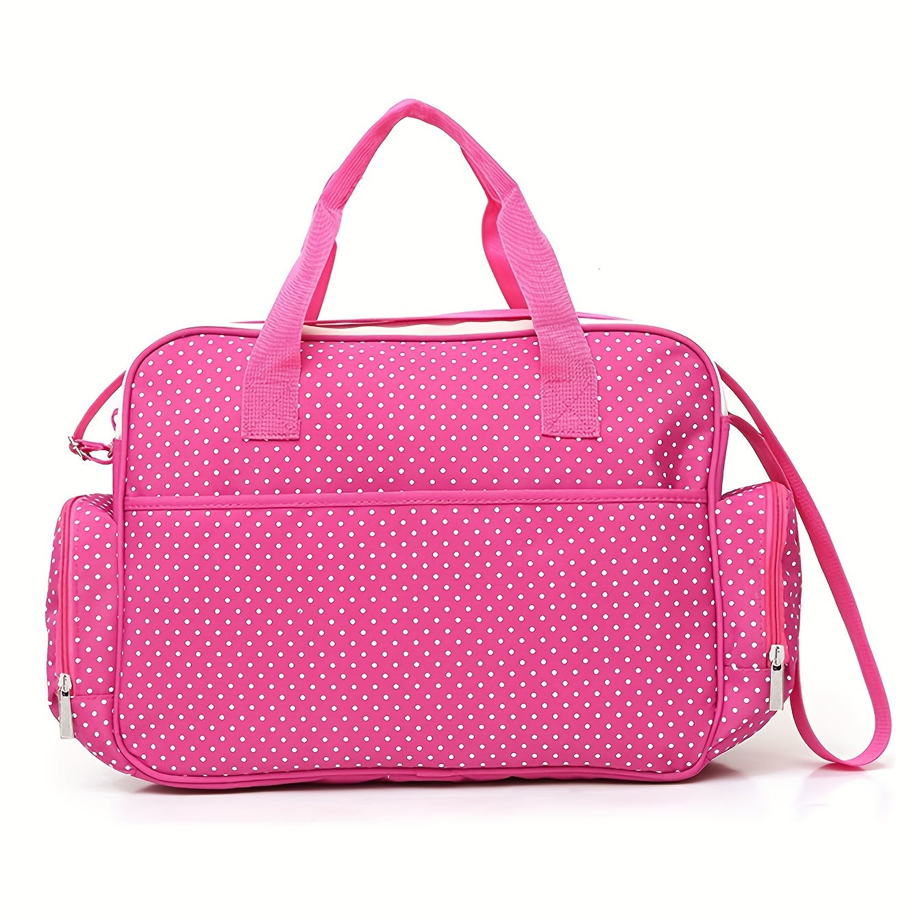 Trendy Polka Dot Mommy Bag - Spacious Diaper Tote and Shoulder Bag for Busy Moms, Perfect for Halloween, Thanksgiving, and Christmas Gifting