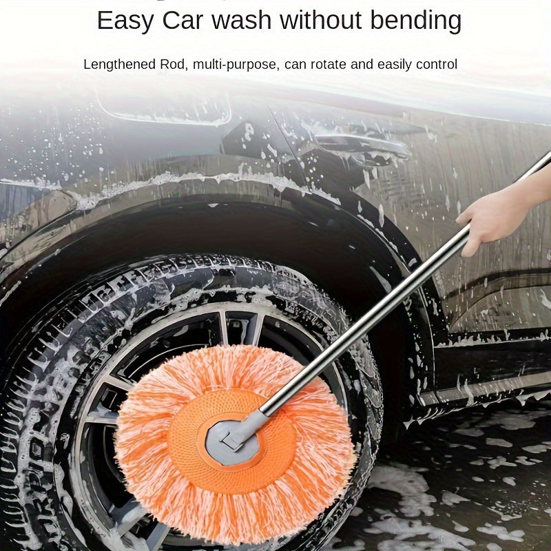 Flexible and Rotating Ceiling Mop for Effortless Dust and Wet Cleaning on Floors, Walls, Tiles, Glass, and Cars