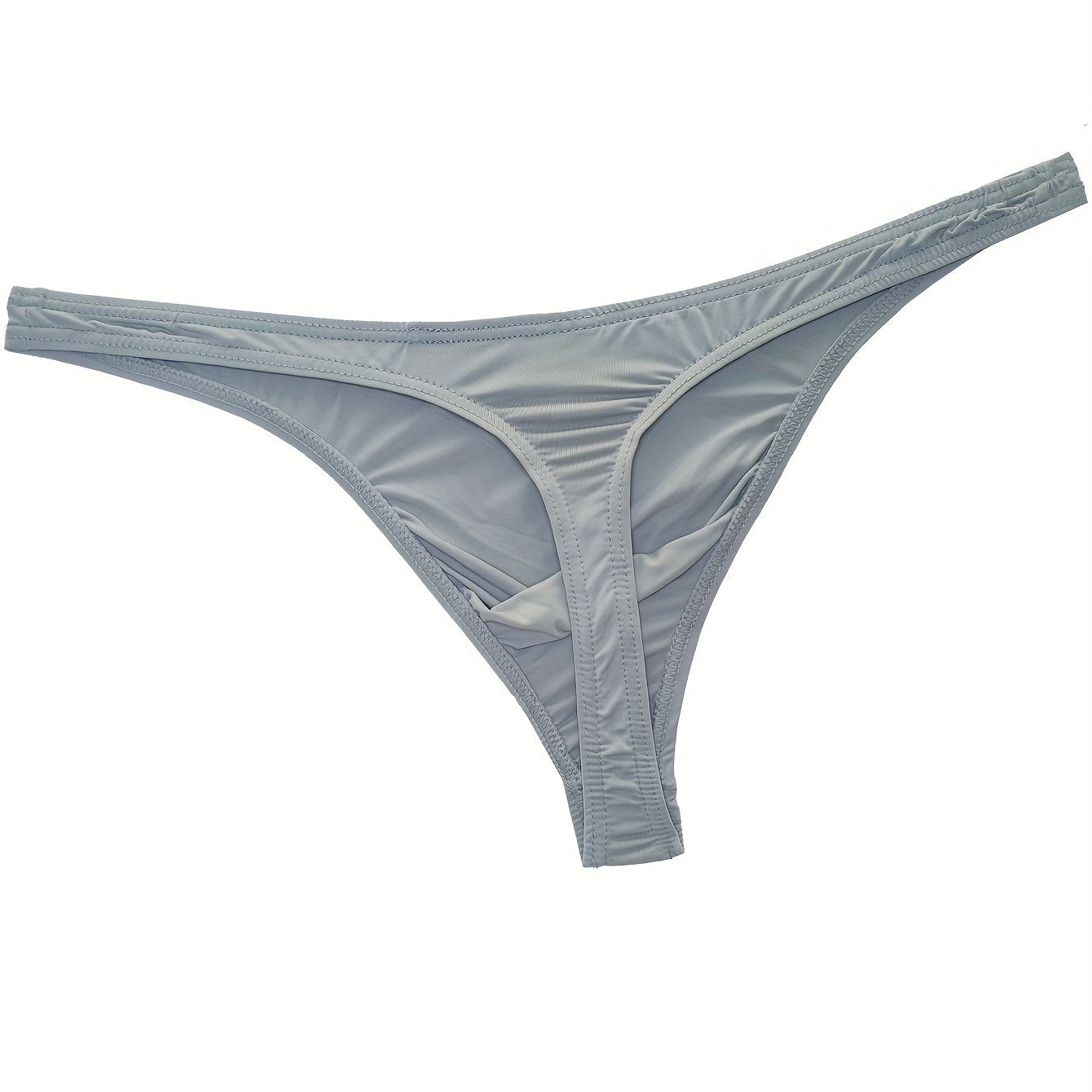 1 pack of men's ultra-thin, low waist ice silk fabric underpants for summer sports and fashion.