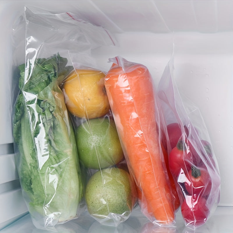 100 штук пластиковых пакетов Ziplock, подходящих для хранения продуктов в галлонном размере. Идеально подходит для хранения предметов домашнего обихода на домашней кухне.