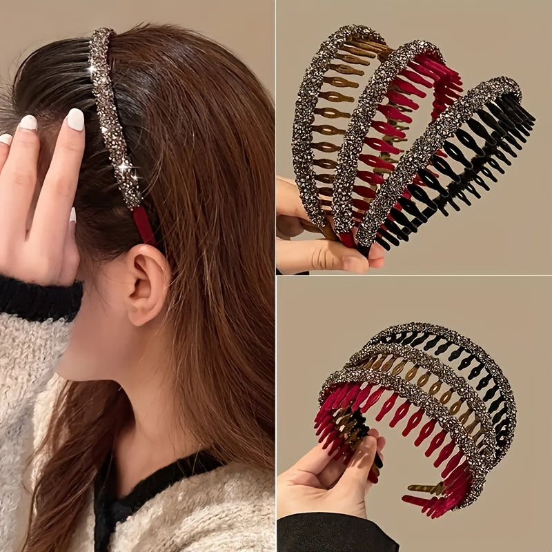 New Fashion Sparkling Rhinestone Headband for Women and Girls