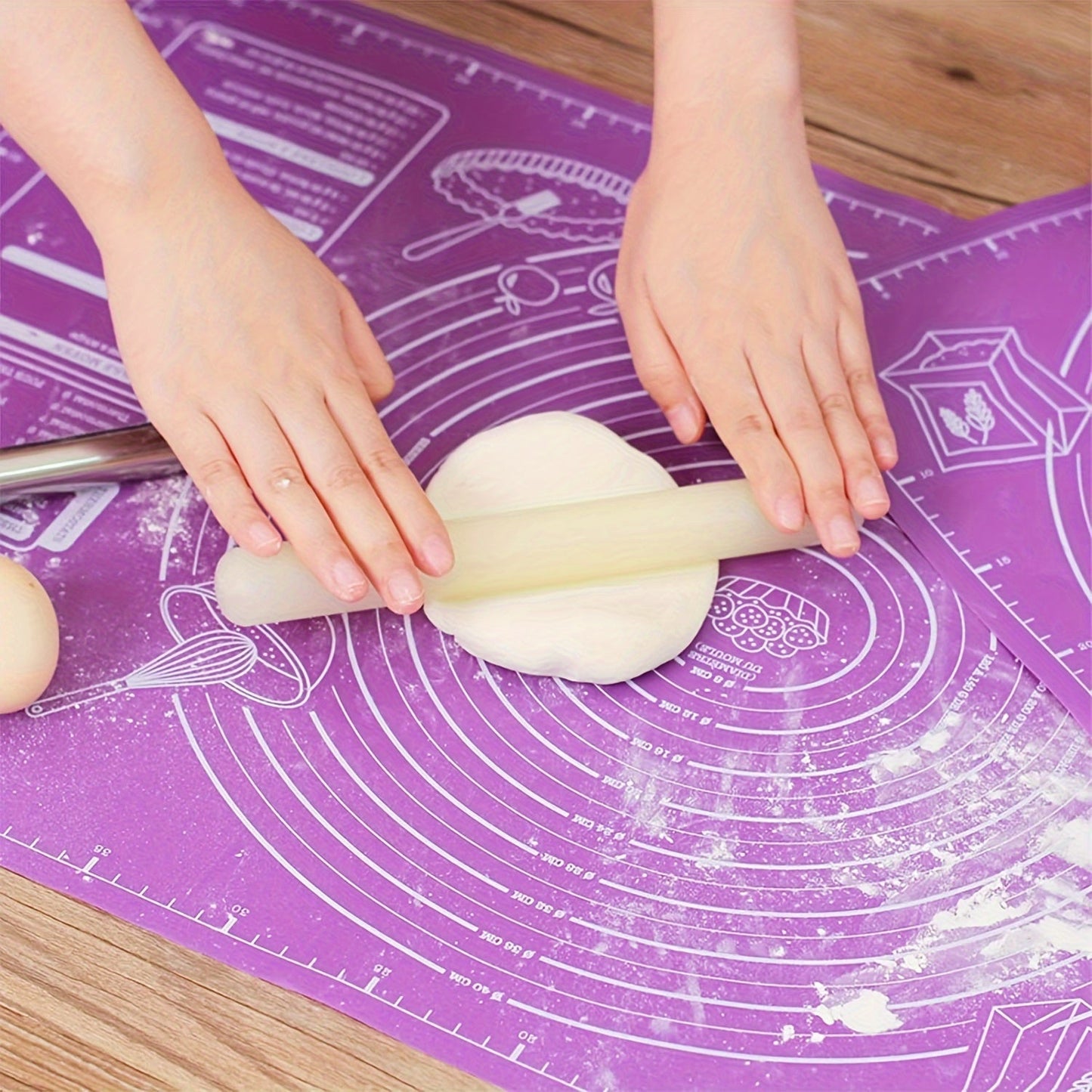 One piece of Non-Stick Baking Mat for Rolling Dough, Perfect for Home Kitchens