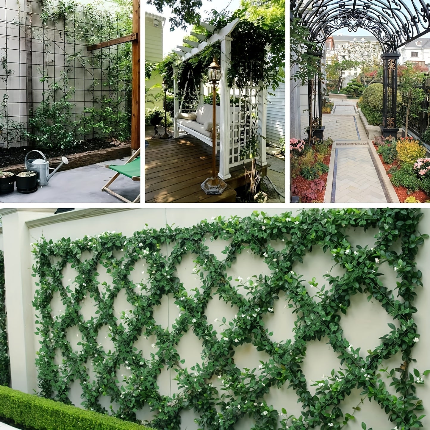 12 pack of artificial ivy garland for wall decor, perfect for jungle theme parties and weddings.