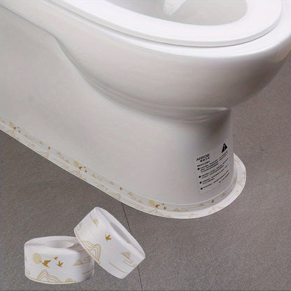 1 roll self-adhesive bathroom sealing strip for toilet, sink, and kitchen - decorative home decor.