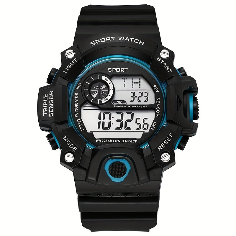 Men's Electronic Watch with Night Light Alarm Clock, Versatile Sports Watch, Perfect Gift Option