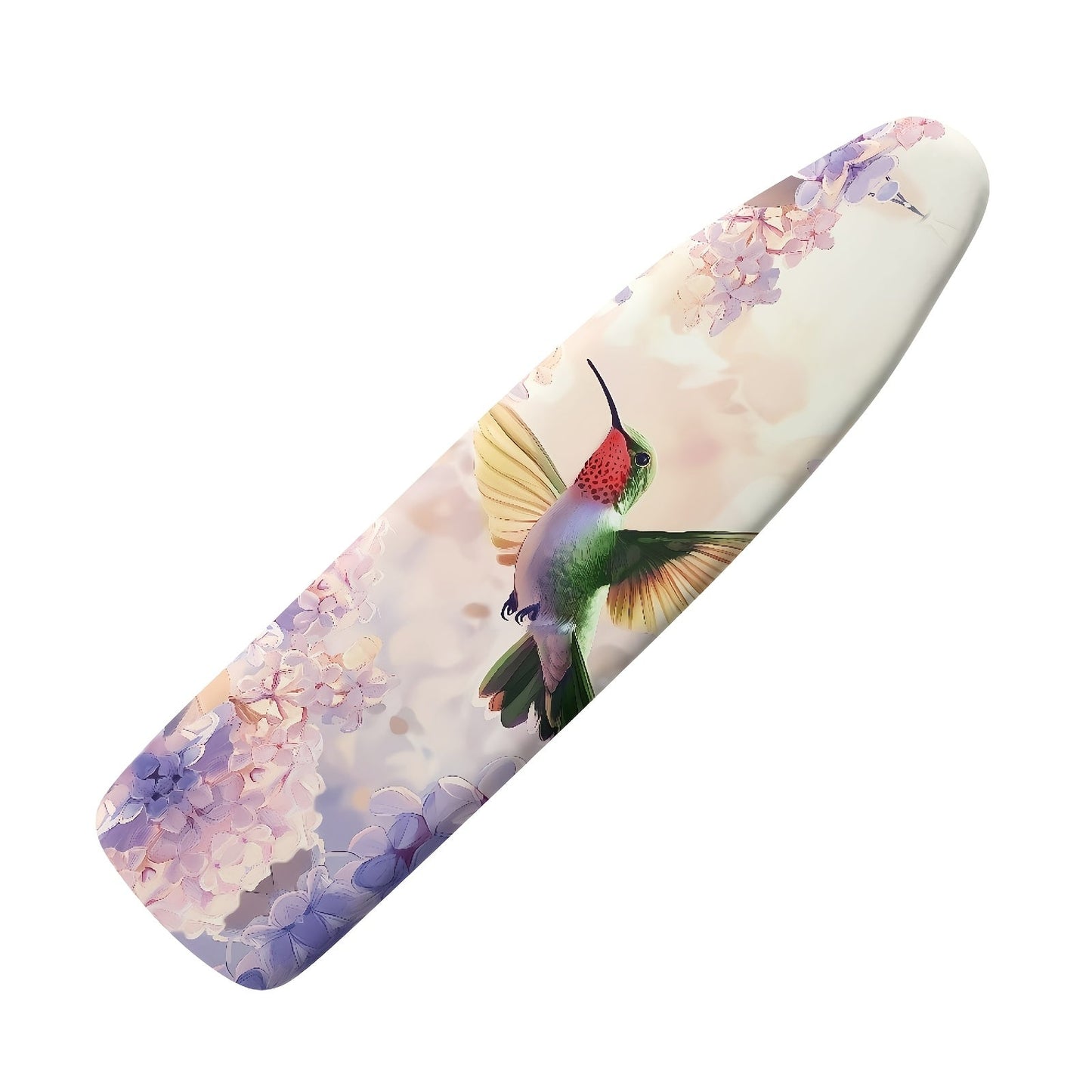 Ironing will be a breeze with our Floral Hummingbird Theme Ironing Board Cover. This cover is not only easy to install, but also features elastic edges and 3 fasteners to keep it securely in place while you work. Plus, it is machine washable for easy