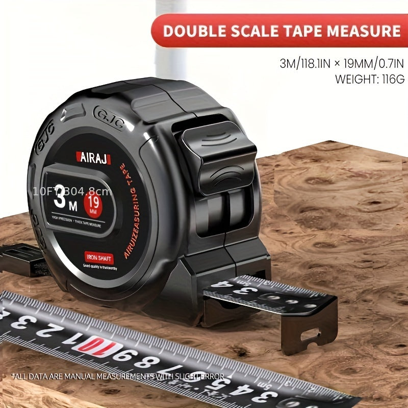 Durable AIRAJ Tape Measure with Metric And Imperial System, ideal for industrial use