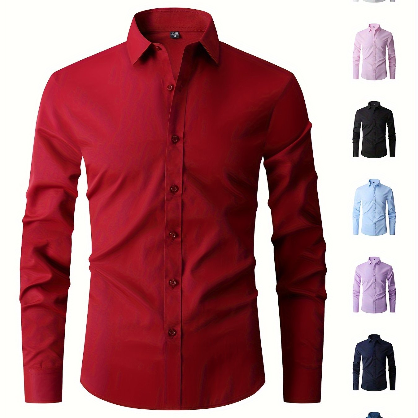 Men's formal long sleeve shirt for business occasions, classic design. Great gift idea.