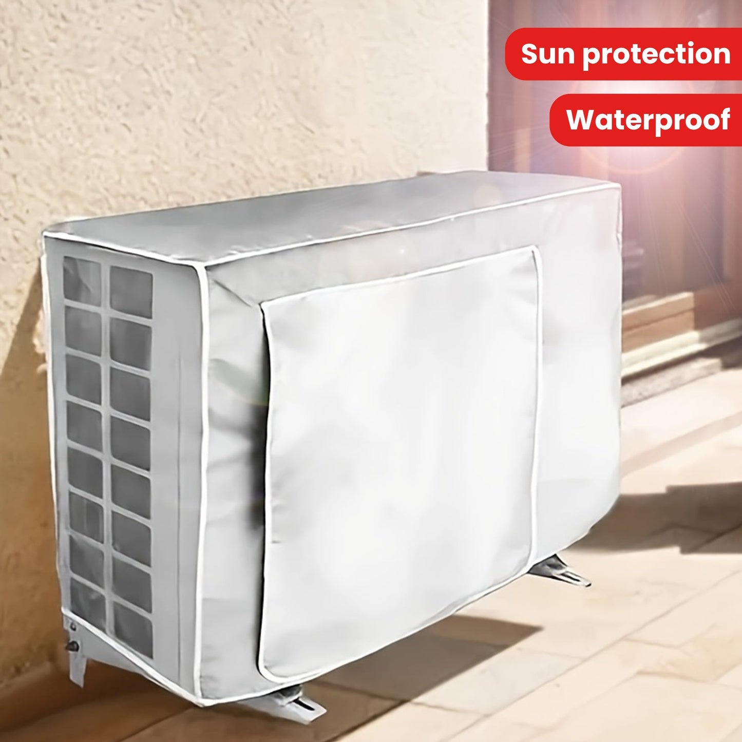 No electricity needed - Outdoor Air Conditioning Unit Cover protects from sun and water - 96cm x 70cm x 40cm