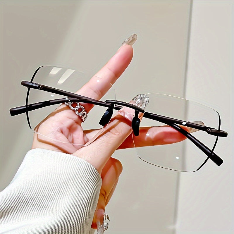 Elegant oversized square reading glasses for men and women made of high-quality PC material. Anti-fatigue and perfect for newspapers, books, computers, and daily work. Durable and