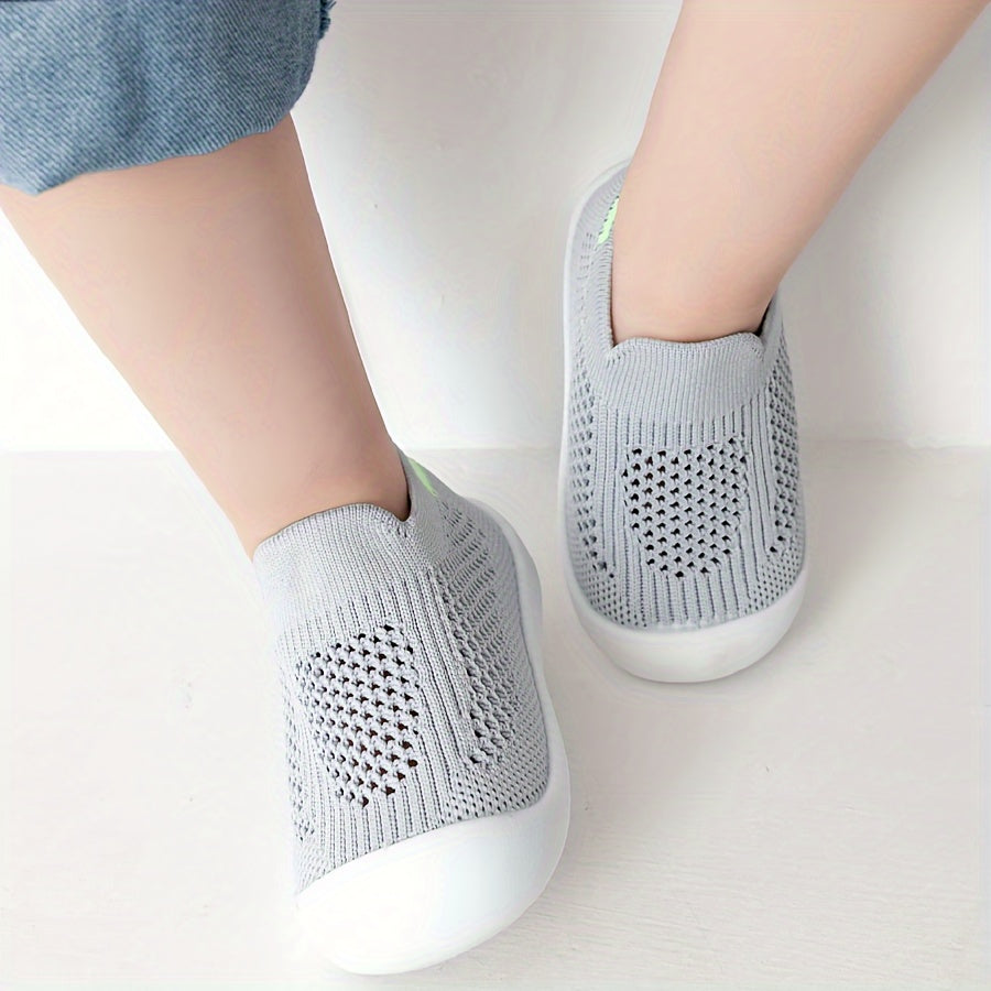 Breathable, lightweight slip-on low top shoes for baby girls perfect for all seasons.