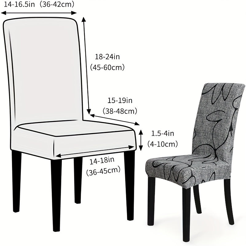 1pc Flower Elastic Dining Chair Cover for Furniture Protection, Universal for All Seasons.