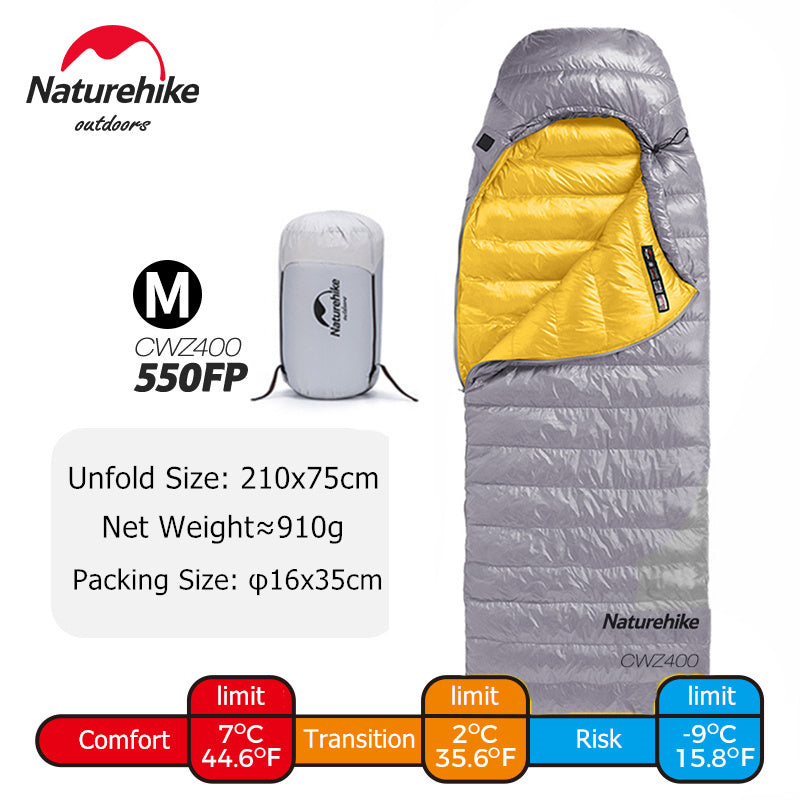 Naturehike Ultra-Light Goose Down Sleeping Bags provide ultimate comfort for winter camping.